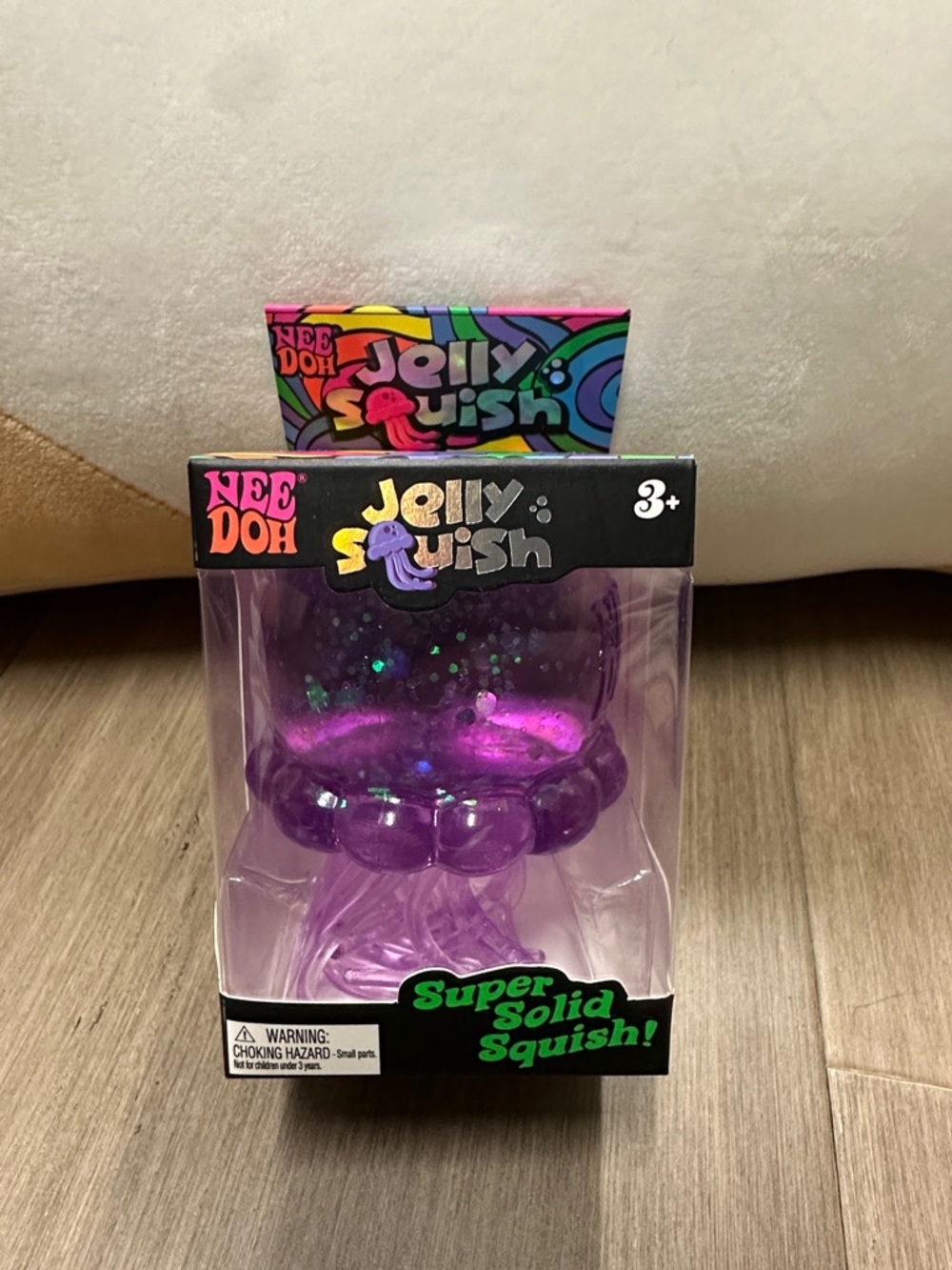 Jelly Squish Purple Kids Toy - Super Solid Squish
